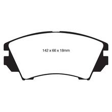 EBC Redstuff передние тормозные колодки для Opel Insignia/Astra J/Chevrolet Camaro (5th gen) (под 321мм диск)