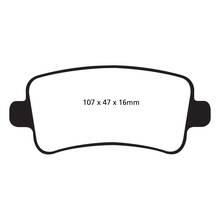 EBC Redstuff задние тормозные колодки для Opel Insignia/Saab 9-5/Chevrolet Malibu (под 315мм диск)