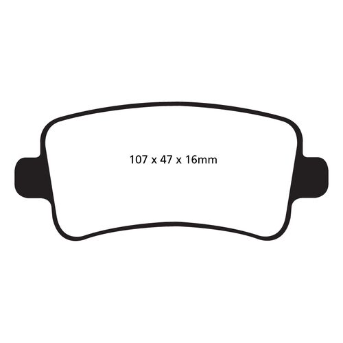 EBC Redstuff задние тормозные колодки для Opel Insignia/Saab 9-5/Chevrolet Malibu (под 315мм диск) EBC Redstuff задние тормозные колодки для Opel Insignia/Saab 9-5/Chevrolet Malibu (под 315мм диск)