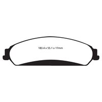 EBC Redstuff передние тормозные колодки для Dodge Charger/Challenger/Chrysler 300C 3.6/5.7L (под 345мм диск)