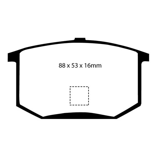 EBC Redstuff задние колодки DP3298C