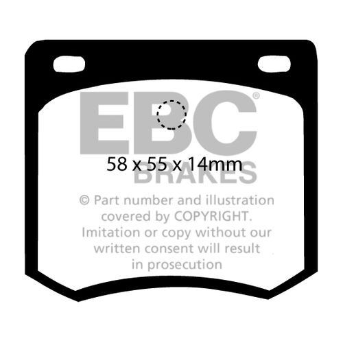 EBC Ultimax задние колодки DP331