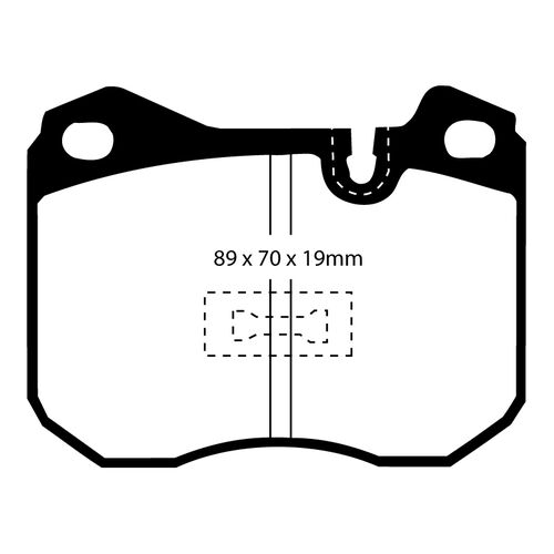 EBC Redstuff передние тормозные колодки DP3345C