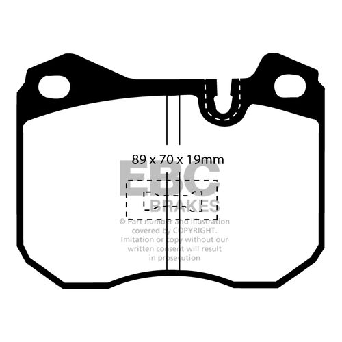 EBC Ultimax передние тормозные колодки DP345 EBC Ultimax передние тормозные колодки DP345