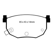 EBC Redstuff задние колодки DP3528C