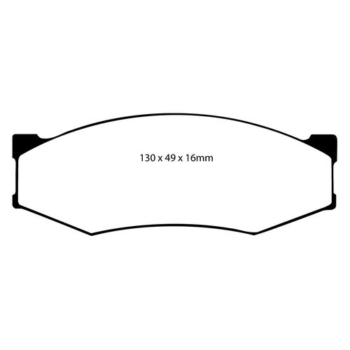 EBC Redstuff передние тормозные колодки DP3538C