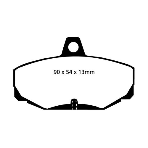 EBC Redstuff задние колодки DP3617C