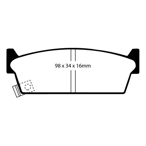 EBC Redstuff задние колодки DP3686/2C