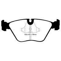 EBC Redstuff передние тормозные колодки для Bmw M3/M5/Z3M/Z4M (E36/E46/E34/E85/E86/E32)