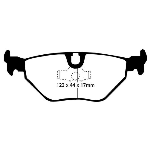 EBC Redstuff задние колодки DP3690C