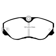 EBC Redstuff передние тормозные колодки DP3736C
