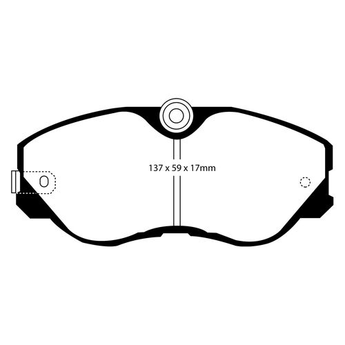 EBC Redstuff передние тормозные колодки DP3736C