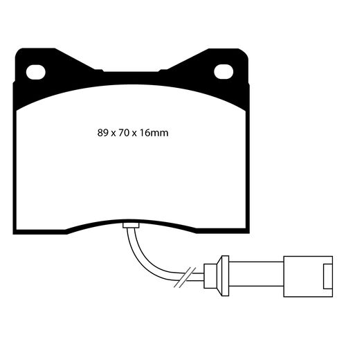 EBC Redstuff передние тормозные колодки DP3753C