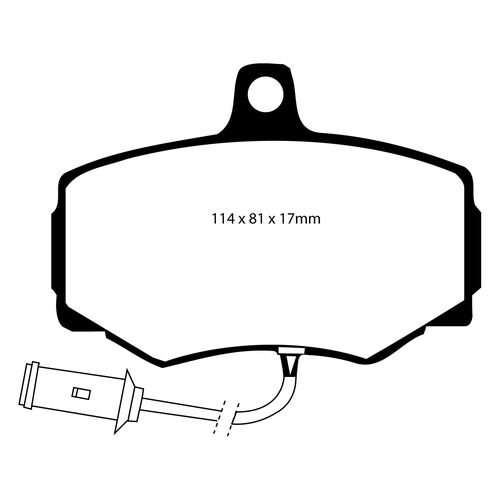 EBC Redstuff передние тормозные колодки DP3756C