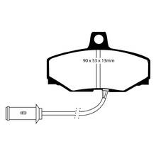 EBC Redstuff задние колодки DP3757C