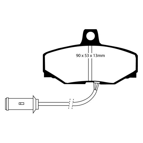 EBC Redstuff задние колодки DP3757C