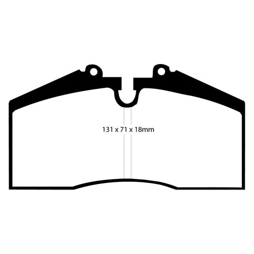 EBC Redstuff передние тормозные колодки DP3767C