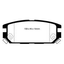 EBC Redstuff задние тормозные колодки для Mitsubishi Galant/Legnum VR4/Lancer Evolution 4-5/GTO/3000GT