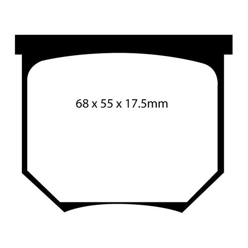 EBC Yellowstuff задние тормозные колодки DP4034R EBC Yellowstuff задние тормозные колодки DP4034R