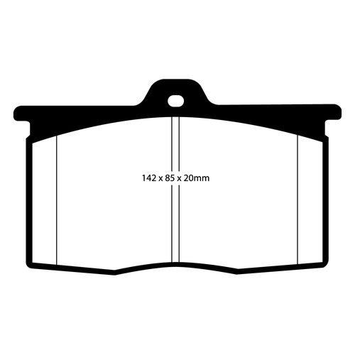 EBC Yellowstuff передние тормозные колодки DP4041R EBC Yellowstuff передние тормозные колодки DP4041R