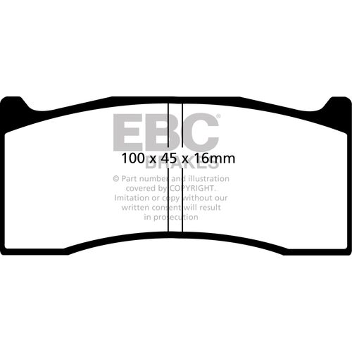 EBC Yellowstuff передние тормозные колодки DP4044/3R EBC Yellowstuff передние тормозные колодки DP4044/3R