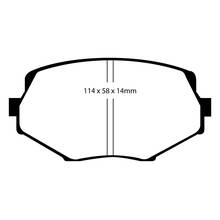 EBC Yellowstuff передние тормозные колодки для Mazda MX5 (mk1/mk2) (94-05)