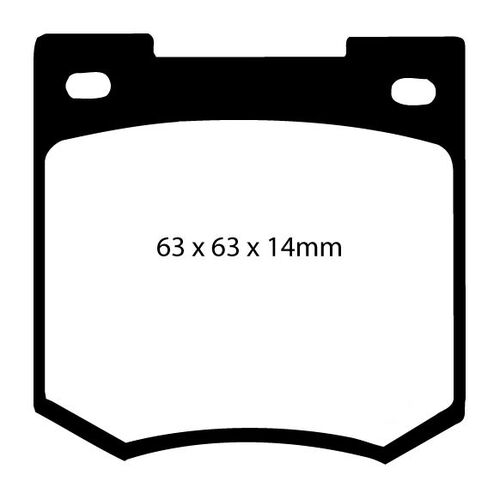 EBC Yellowstuff передние тормозные колодки DP4106R EBC Yellowstuff передние тормозные колодки DP4106R