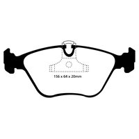 EBC Yellowstuff передние тормозные колодки для BMW 3 (E46)/5 (E39) (под 296/325мм диск)