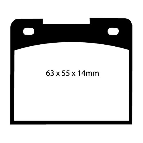 EBC Yellowstuff передние тормозные колодки DP4114R EBC Yellowstuff передние тормозные колодки DP4114R