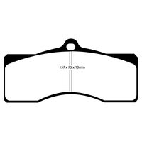EBC Yellowstuff передние тормозные колодки DP41155R