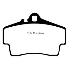 EBC Yellowstuff задние тормозные колодки для Porsche 911 Carrera (996/997.1)/Cayman/Boxster (986/987)