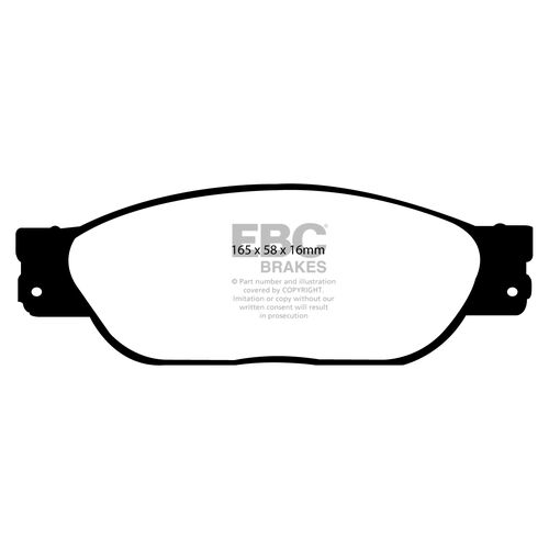 EBC Yellowstuff передние тормозные колодки DP41220/2R EBC Yellowstuff передние тормозные колодки DP41220/2R