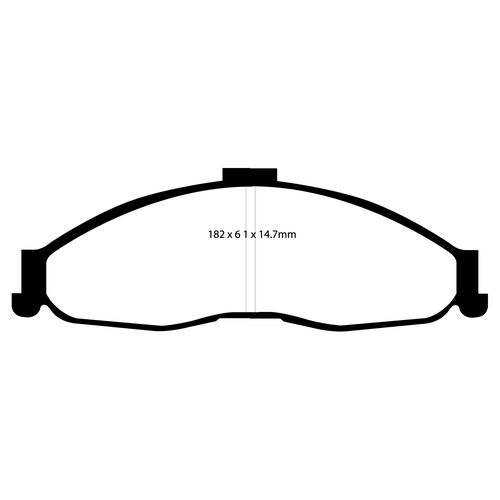 EBC Yellowstuff передние тормозные колодки DP41239R EBC Yellowstuff передние тормозные колодки DP41239R