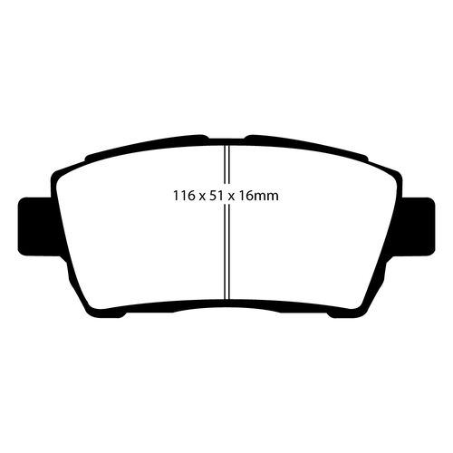 EBC Yellowstuff передние тормозные колодки DP41295R