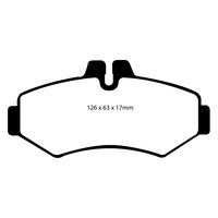 EBC Yellowstuff задние тормозные колодки для Mercedes G300d/G350d/G400d/G500/G55 (W461/W463)