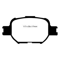 EBC Yellowstuff передние тормозные колодки для Toyota Celica ZT231/Verossa/Altezza (GXE10)/Will