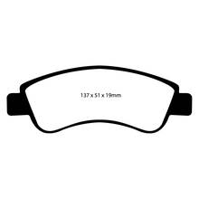 EBC Yellowstuff передние тормозные колодки для Peugeot 206/207/208/307/308/2008/Citroen Xsara/C2/C4/DS3/Opel Corsa (F) (под 266мм диск)