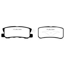 Brannor Ceramic задние тормозные колодки для Mitsubishi ASX/Pajero (99-06)/Outlander (07-12)/Jeep Compass (MK) (под 300/302мм диск)