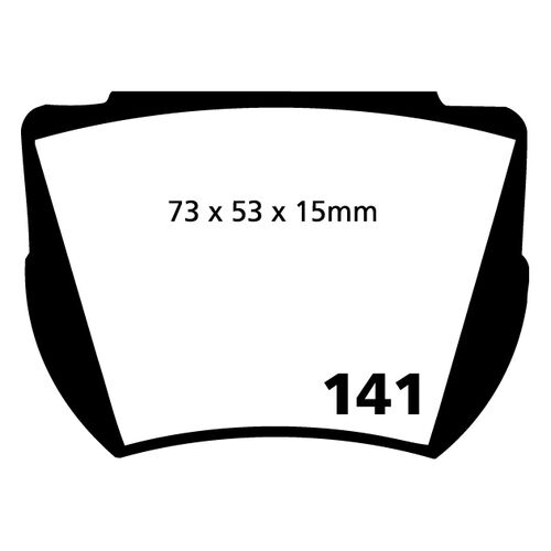 EBC Yellowstuff передние тормозные колодки DP4141R