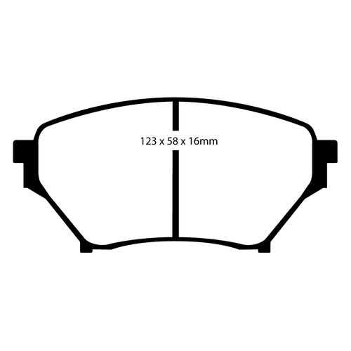 EBC Yellowstuff передние тормозные колодки DP41452R