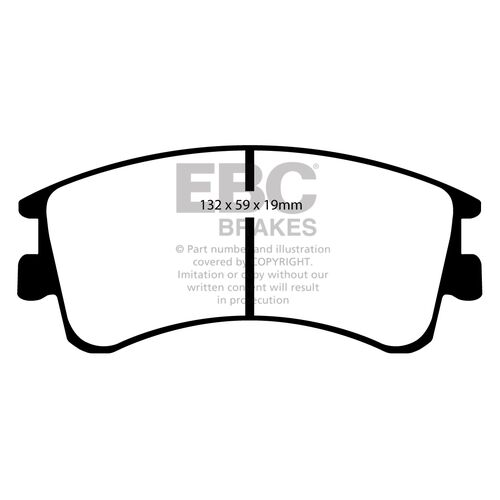 EBC Yellowstuff передние тормозные колодки для Mazda 6 2.0/2.3L (GG/GY) (под 283мм диск)