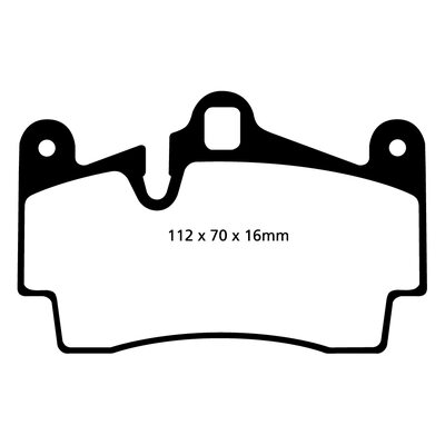 EBC Ultimax задние тормозные колодки для Porsche Cayenne / VW Touareg/ Audi Q7 (330mm disc)