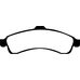 EBC Yellowstuff передние тормозные колодки для Chevrolet Trailblazer /Saab 9-7x 4.2/5.3L (01-05)