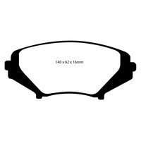 EBC Yellowstuff передние тормозные колодки DP41665R