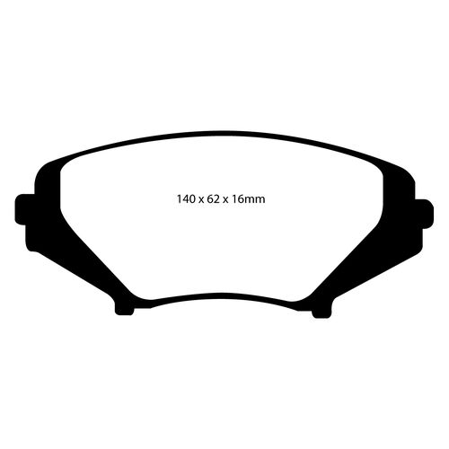 EBC Yellowstuff передние тормозные колодки DP41665R