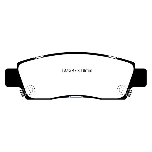 EBC Ultimax задние тормозные колодки для Chevrolet Trailblazer/Saab 9-7x (01-09)
