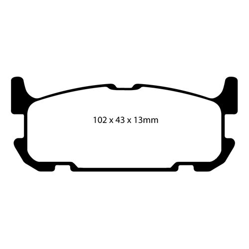 EBC Yellowstuff задние тормозные колодки DP41685R