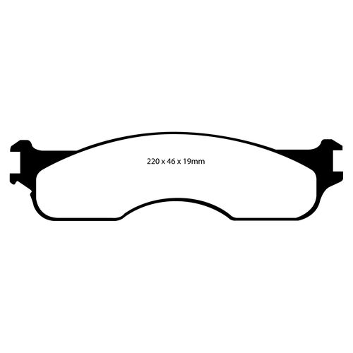 EBC Yellowstuff передние тормозные колодки DP41708R