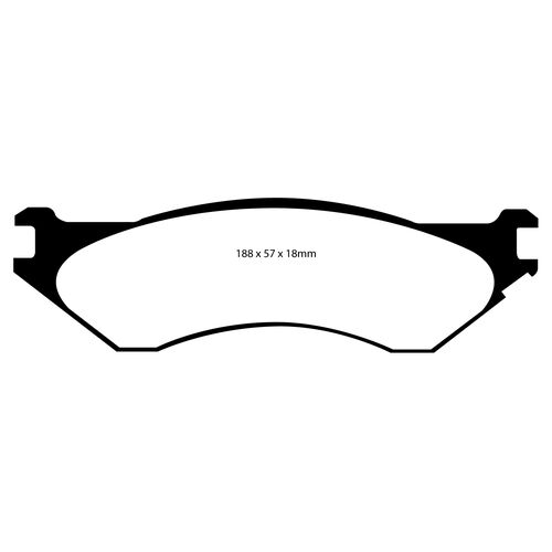 EBC Yellowstuff задние тормозные колодки DP41729R EBC Yellowstuff задние тормозные колодки DP41729R