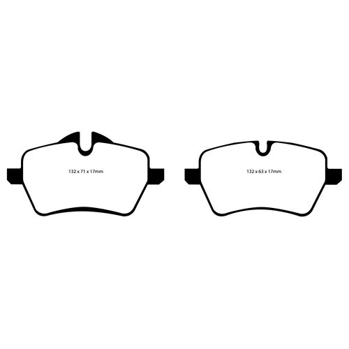 EBC Yellowstuff передние тормозные колодки Mini Cooper S/Clubman/Coupe R55/R56/R57/R58/R59/R60 (под 294/307мм диск)